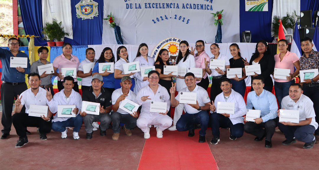 26 estudiantes de las sedes El Naranjo, La Dalia, Rancho Grande y San José de Bocay reciben reconocimiento a la Excelencia Académica Integral